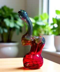 Handmade Mini Bobular – Fumed Glass Pocket Pipe