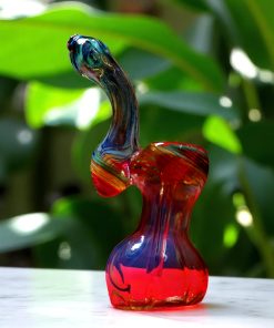 Handmade Mini Bobular – Double Bubble Chamber Glass Pipe