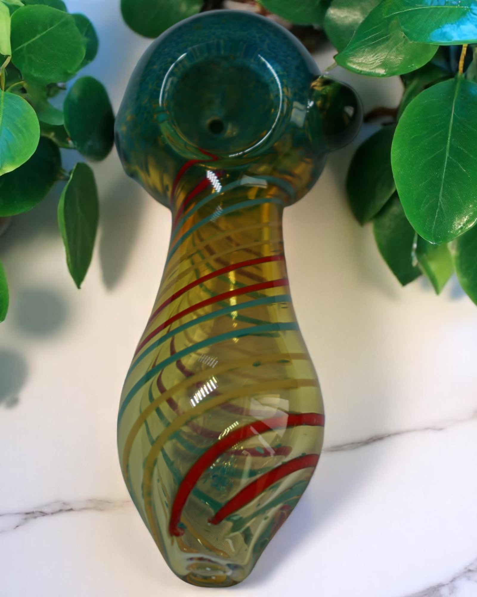 Gift for Her – Unique Glass Pipe with Handmade Bowl